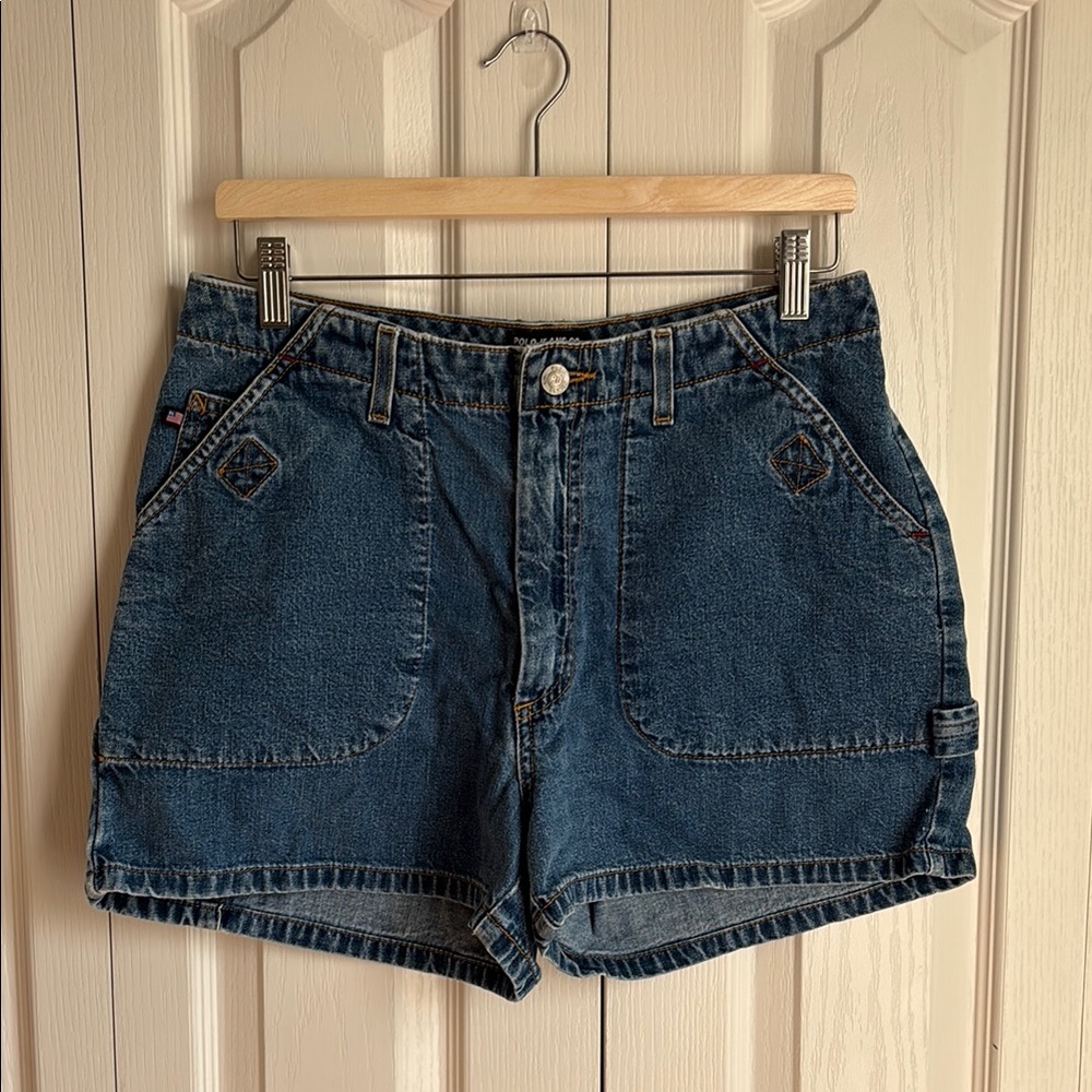 Vintage Polo Ralph Lauren Carpenter Denim Jean Short. Size 10